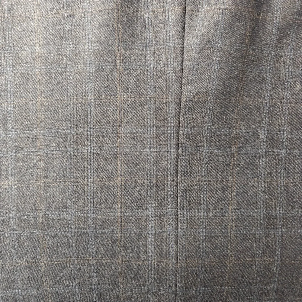 Hickey Freeman GlenCheck Navy Blue GlenPlaid Wool 3 Button Blazer Sport Coat USA